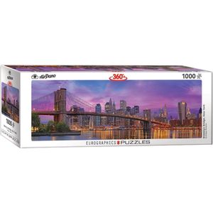 New York - Skyline - Brooklyn Bridge - puzzel Legpuzzel 1000 stuk(s)