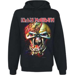 Iron Maiden - Final Frontier Big Head Hoodie/trui - S - Zwart