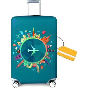 Kofferhoes, bagagehoes, bagagehoes, voor op reis, bagage, beschermhoes, koffer (52-32 inch), vliegtuig