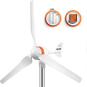 Vevor® Wind Turbine - Windmolen Bouwpakket - Windgenerator - Windmolen Generator - Wind Energie 400W - Wit