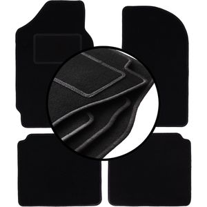 Complete set veloursmatten voor: Polski Fiat 125P sedan (1967-1991)