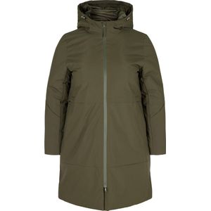 ZIZZI CAWILLA, L/S, COAT Dames Jas - Dark Green - Maat S (42-44)