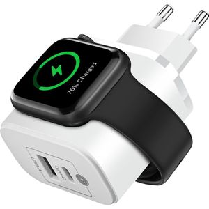 GMB Smart Watch Oplader - 20W - Draadloos - Wit