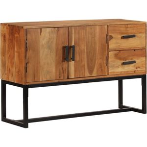 The Living Store Dressoir - Bruin - Acaciahout - 110 x 30 x 70 cm - Met 2 deuren en 2 lades