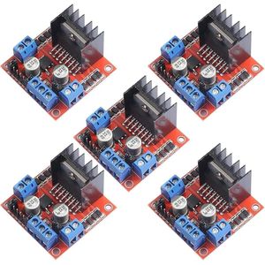 Motorstuurmodule voor Arduino intelligente voertuigrobot MEGA R3 2560 ESP32 ESP8266 Dual H-brug DC-stappenmotormodule L298N.