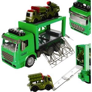Groene Autotransporter Vrachtwagen met Accessoires MEGA CREATIVE