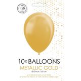 Ballonnen - Goud - Metallic - 30cm - 10st.