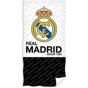 Real Madrid badlaken logo en tekst - 70x140cm - polyester