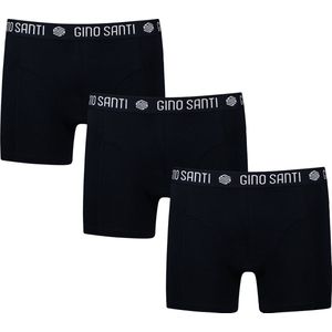 Gino Santi Heren Boxershorts Comfort 3Pack Zwart | Maat XXL