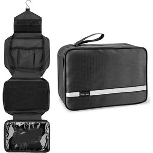 Waterproof Large Toiletry Bag for Men and Women - Cosmetic Travel Bag with Multiple Compartments Toilettas met haak