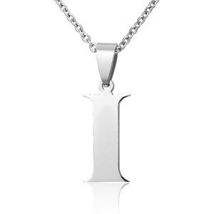 Montebello Ketting Letter I - 316L Staal - Alfabet - 11x30mm - 50cm
