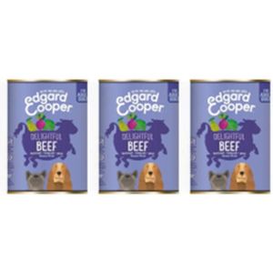 3x Edgard & Cooper Blik Rund - Hondenvoer - 400g