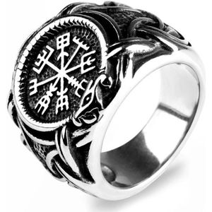 Di Lusso - Ring Morgan - Stainless Steel - Zilver - Heren - 21.00 mm