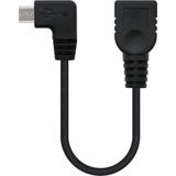 USB 2.0 A to USB B Cable NANOCABLE 10.01.3600 15 cm Male Plug/Socket Black