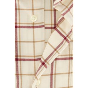 casual overhemd Barbour beige geruit flanel