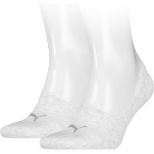 Puma Footie Unisex (2-pack) - unisex onzichtbare sokken - beige - Maat: 43-46