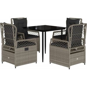 vidaXL-5-delige-Tuinset-met-kussens-poly-rattan-lichtgrijs