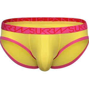 SUKREW Low-rise Brief Carnival Pineapple Yellow - MAAT XL - Heren Ondergoed - Slip voor Man - Mannen Brief