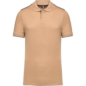 WK. Designed To Work Contrasterende polo Day To Day korte mouwen WK270 - Camel / Black - 5XL