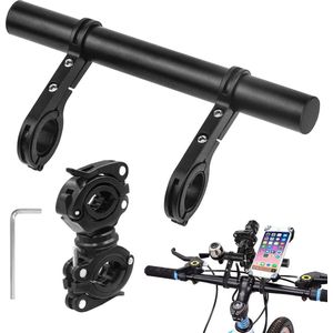 Stuuruitbreiding aluminiumlegering - fietslamp houder voor GPS sportcamera torch smartphones