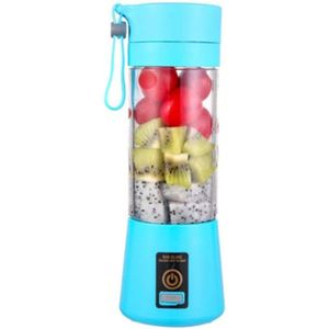 Draagbare slowjuicer Elektrische Juicer blender smoothie Usb Mini Fruit Mixer blender to go Voedsel Milkshake Multifunctionele Sap Maker Machine Oplaadbare, Blauw