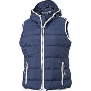 James and Nicholson Vrouwen/dames Maritiem Vest (Marine / Wit)