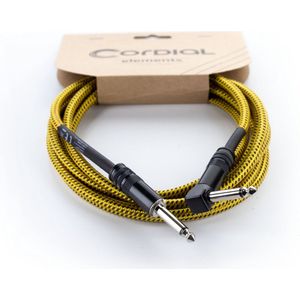 Cordial EI 3 PR-TWEED-YE Instrumentkabel 3 m - Instrumentenkabel