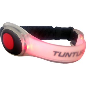 Tunturi Hardloop verlichting Armband - LED verlichting voor om je armen - Hardlopen - Hardloop lampjes - Water resistant - Inclusief batterijen - Kleur: Rood