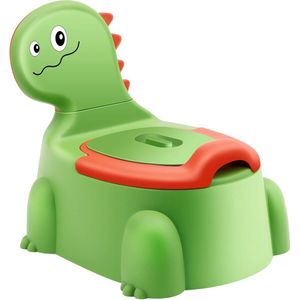 Dinosaurus 3-in-1 Plaspotje – Plaspotje kind – Potje peuter – Potje met deksel – WC potje peuter – Opstapje - Groen - Geel - Blauw - Rood - Roze