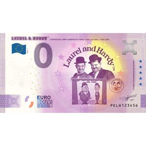 0 Euro biljet 2024 Nederland 2024 Laurel & Hardy - Theatre
