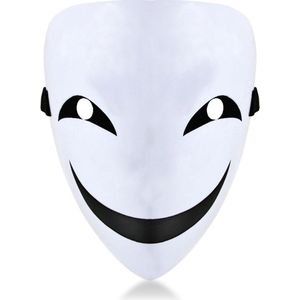 Face Mask Smiley – Halloween Masker – Wit