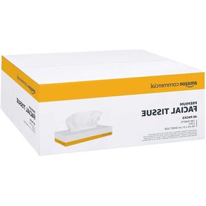 20 x 21 cm Cosmeticadoekjes - 2 lagen - 40 verpakkingen 4000 doekjes - papieren zakdoeken