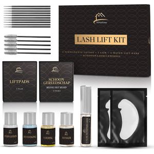 MiMaHome Lash Lift Set - Kleur Zwart - Inclusief Wimperverf - Brow Lamination Kit - Wimperlift/Wenkbrauwlift - Wimper Serum - 100% Vegan en Cruelty Free