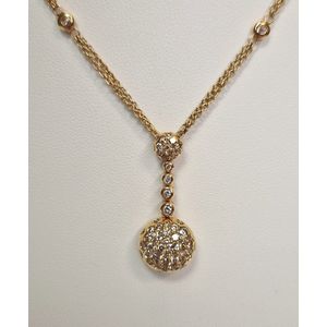 ROOS - 106P132BWR18 - collier - ketting - roségoud - 18 krt - diamant - sale juwelier Verlinden St. Hubert van €3975,= voor €2395,=