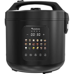 TurboTronic DMC18 Multicooker - Rijstkoker - Stoomkoker - RVS - Zwart