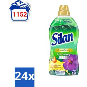 Silan Aromatherapy - Wasverzachter - Fascinating Jungle - Essentiële Oliën en Langdurige Parfum - 48 Wasbeurten - 1.056L - Voordeelverpakking - 24 stuks