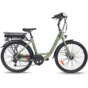 Villette le Debutant Plus, elektrische fiets, 26 inch, 7 versnellingen, groen