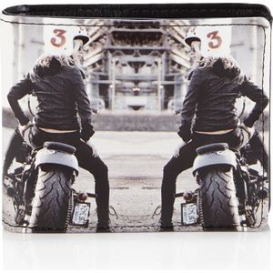 Shagwear Portemonnee - Stoere Billfold Portemonnee - Mannen - Kunstleer - Motor Meisjes (0506W)