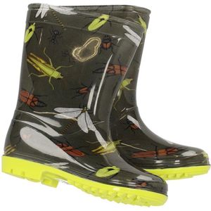 XQ Footwear regenlaarzen groen /geel -jongens maat 27