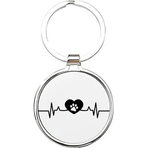 Akyol - hondenpoot Sleutelhanger - Honden - hondenliefhebbers - dieren liefhebbers - puppy - huisdieren sleutelhanger - hondenpoot - love my dog - hond - labrador - herdershond - border collie - dog - 4 x 7,5 CM
