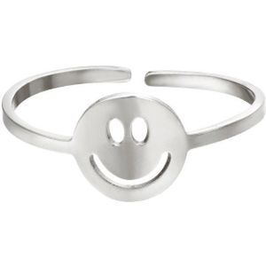 Yehwang - Ring - One size - Zilver - Smile