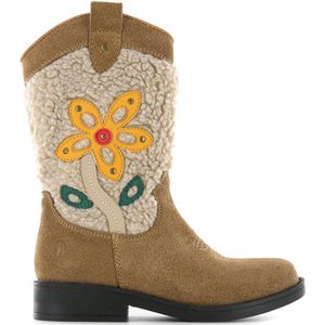 Cowboylaarzen | Meisjes | Brown Flower | Leer | Shoesme | Maat 25