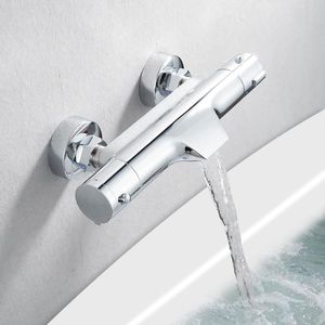 NORDIVAR® - Thermostatische Douchekraan met Waterval Functie – Chroom Afwerking – Veiligheidsvergrendeling bij 38 Graden – Badkamer Essentials