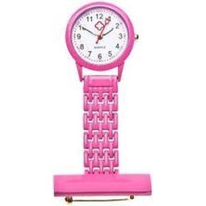 Verpleegster horloge Classic- metaal- ROZE