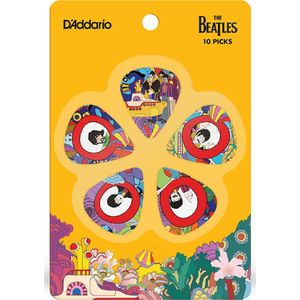 D'Addario The Beatles Yellow Submarine 50TH Anniversery Plectrum 10-pack Heavy 0.85 mm
