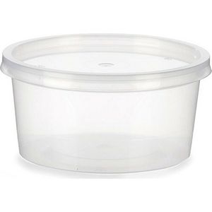 Lunchbox Rond Transparant Polypropyleen (500 ml)
