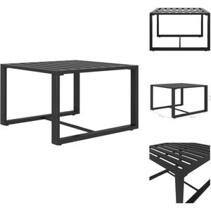 vidaXL Bijzettafeltje - Bijzettafeltjes - Salontafel - Salontafels - Salontafel aluminium antraciet
