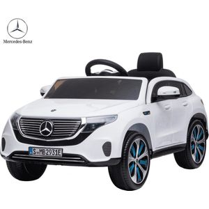 Mercedes EQC400 Elektrische Kinderauto - 1 tot 6 jaar - 12 Volt - Wit