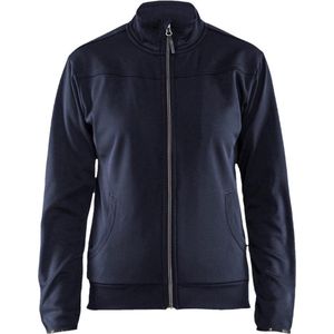 Blaklader Dames service sweatshirt met rits 3394-2526 - Donker marineblauw/Zwart - XL