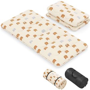 Vloermatras 90 x 200 cm - Opvouwbaar Tatami Matras voor Slaapcomfort - Ideaal voor Logeerkamer en Reis